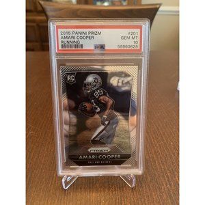 2015 Panini Prizm Amari Cooper Psa 10 Running Card Cards NFL